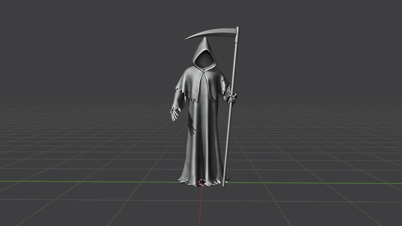 RIFT interactive 3D viewer spinning a reaper model